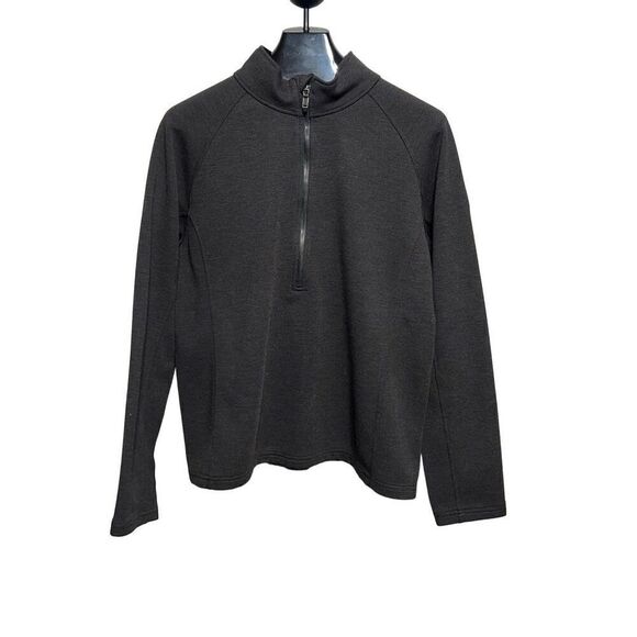 SPYDER Graphite Men's 1/2 Zip Long Sleeve Pullover Fleece Shirt with Collar XXL - Picture 2 of 5